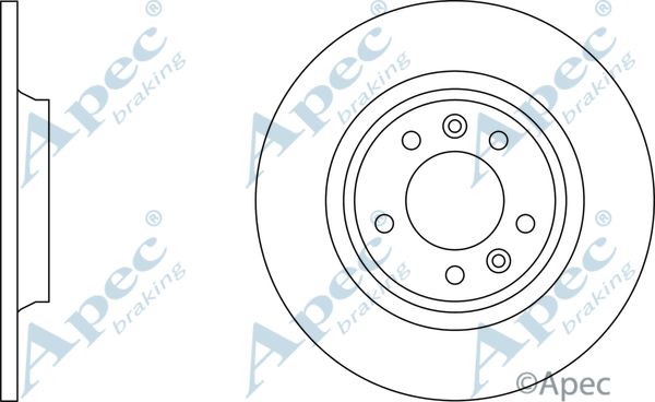 APEC BRAKING Jarrulevy DSK2227